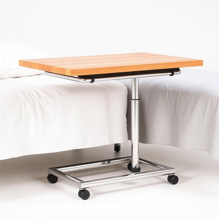 ASMS Rolling Overbed Table with Tilt Top