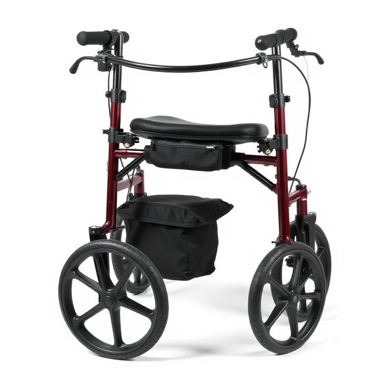 ASMS 4-Wheel Rollator Walker with Seat