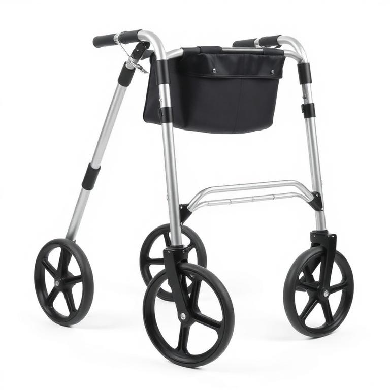 ASMS Folding Standard Walker with Wheels
